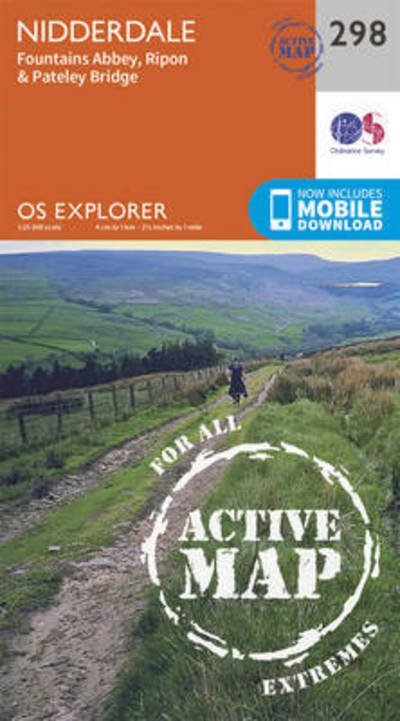 Cover for Ordnance Survey · Nidderdale - OS Explorer Active Map (Map) [September 2015 edition] (2015)