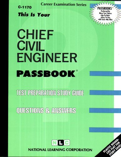Cover for Jack Rudman · Chief Civil Engineer (Passbooks) (Spiral Book) (2014)