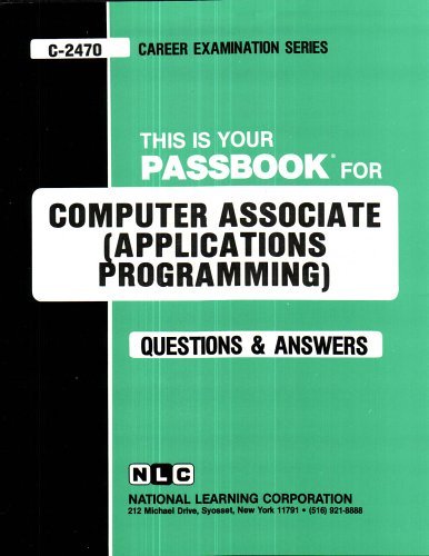 Cover for Jack Rudman · Computer Associate (Applications Programming) (Passbooks) (Career Examination Series C-2470) (Spiral Book) (2017)
