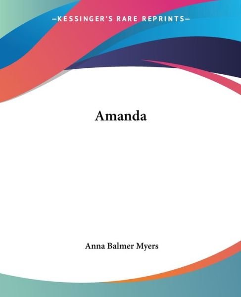 Cover for Anna Balmer Myers · Amanda (Paperback Book) (2004)