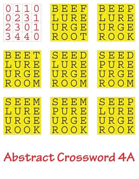 Cover for Francis Gurtowski · Abstract Crossword 4A (Paperback Book) (2017)
