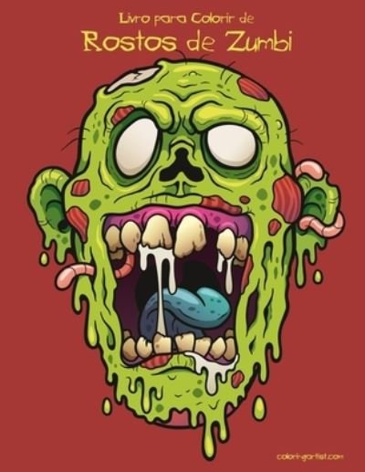 Cover for Nick Snels · Livro para Colorir de Rostos de Zumbi (Book) (2019)