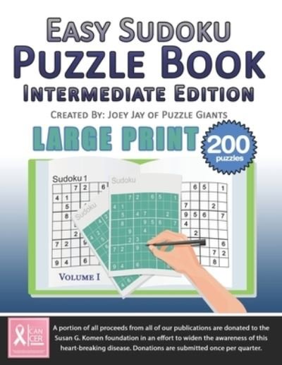 Cover for Joey Jay · Easy Sudoku Puzzle Book (Paperback Book) (2019)