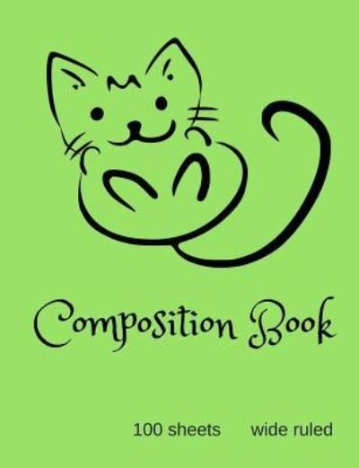 Cover for Southern Pieces · Happy Cat Wide Ruled Composition Book (Paperback Book) (2018)