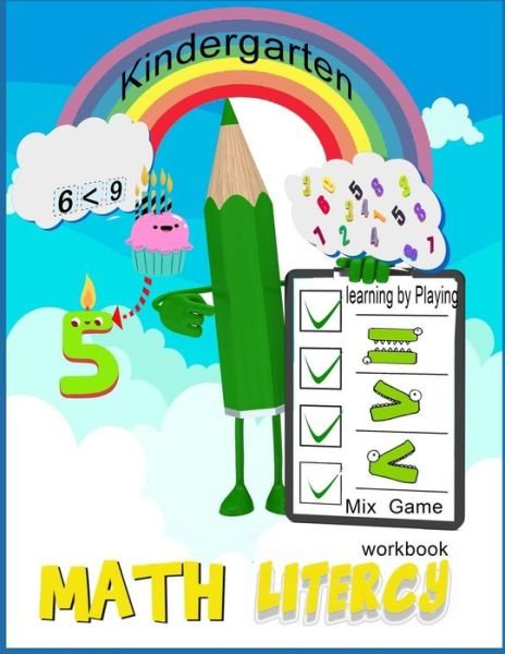 Cover for Mj Mitzery · Math Literacy workbook Mix Game Kindergarten learning by playing (Paperback Book) (2018)