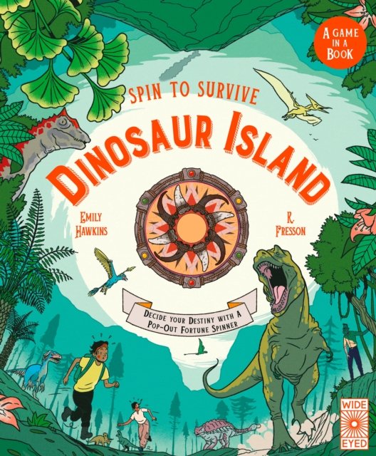 Cover for Emily Hawkins · Spin to Survive: Dinosaur Island: Decide Your Destiny with a Pop-Out Fortune Spinner! - Spin to Survive (Book) (2026)