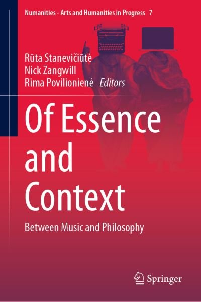 Cover for Of Essence and Context: Between Music and Philosophy - Numanities - Arts and Humanities in Progress (Hardcover Book) [2019 edition] (2019)