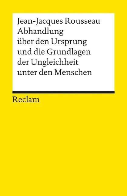 Cover for Jean-jacques Rousseau · Reclam UB 01770 Rousseau.Abhandl.Unglei (Book)