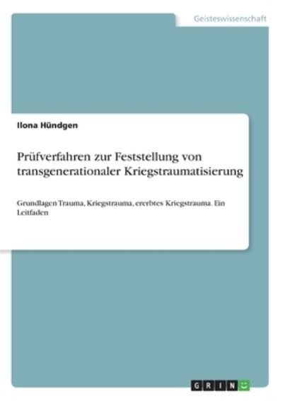Cover for Hündgen · Prüfverfahren zur Feststellung (Book)