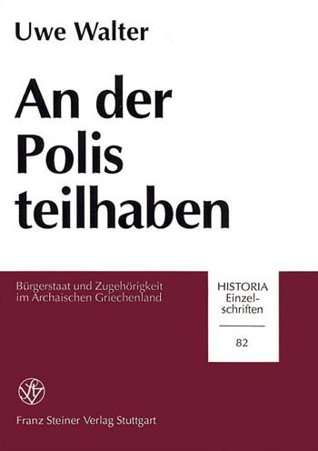 Cover for Uwe Walter · An der Polis teilhaben (Book) (1993)