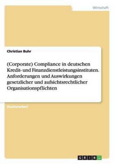 Cover for Buhr · (Corporate) Compliance in deutsche (Book) [German edition] (2007)