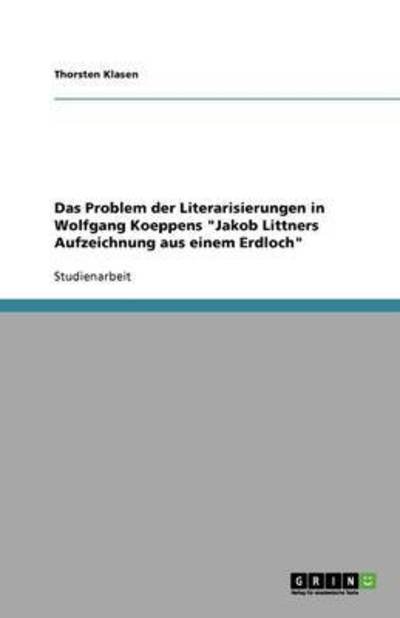 Cover for Klasen · Das Problem der Literarisierunge (Book) [German edition] (2013)