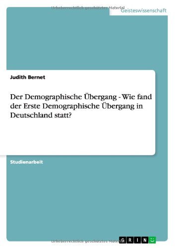 Cover for Bernet · Der Demographische Übergang - Wi (Book) [German edition] (2013)