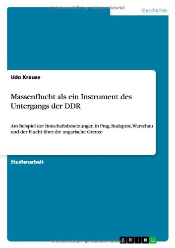 Cover for Krause · Massenflucht als ein Instrument (Book) [German edition] (2010)