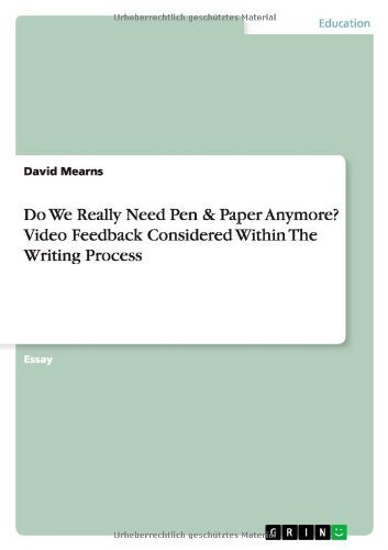 Cover for Mearns · Do We Really Need Pen &amp; Paper An (Paperback Book) (2012)
