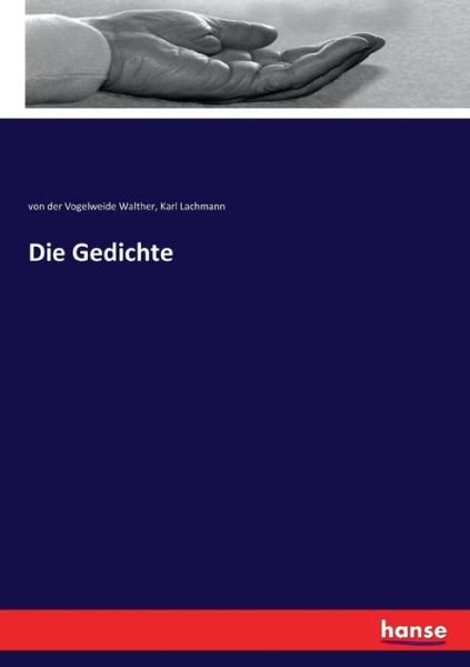 Cover for Karl Lachmann · Die Gedichte (Paperback Book) (2017)