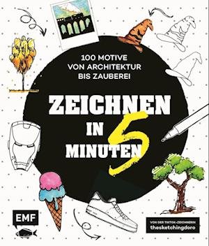 Cover for Dorothee Hübner · Zeichnen in 5 Minuten - 100 Motive von Architektur bis Zauberei (Paperback Book) (2022)