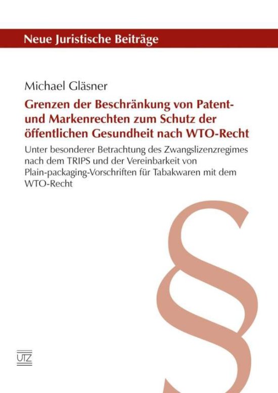 Cover for Gläsner · Grenzen der Beschränkung von Pa (Book)