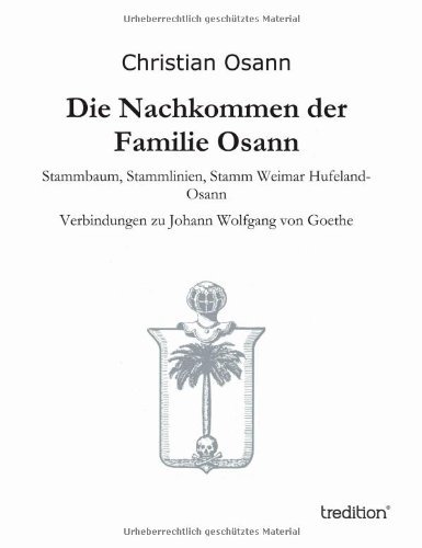 Cover for Christian Osann · Die Nachkommen Der Familie Osann (Hardcover Book) [German edition] (2014)