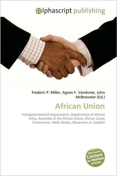 Cover for Frederic P Miller · African Union (Book) (2009)