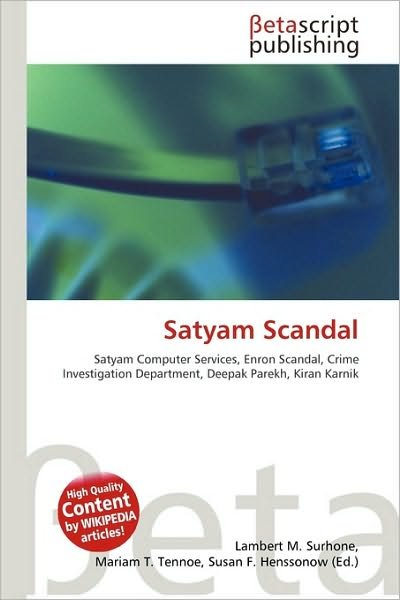 Cover for Lambert M Surhone · Satyam Scandal (Book) (2010)