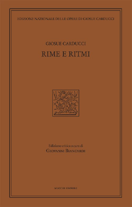 Cover for Giosuè Carducci · Rime E Ritmi (Book)
