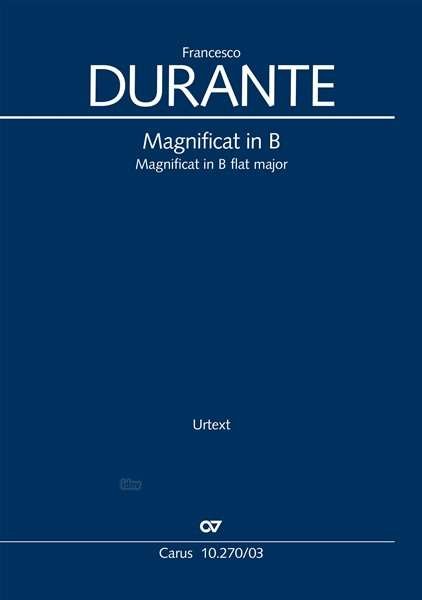 Cover for Durante · Magnificat in B (Klavierauszug) (Book)