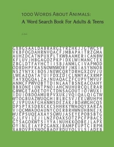 Cover for Lily Brooks · 1000 Words About Animals (Paperback Book) (2021)