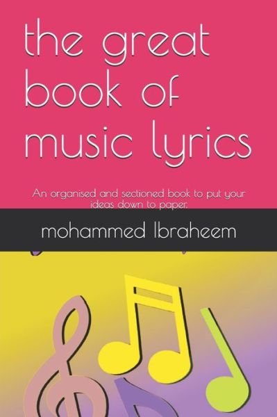 Cover for Mohammed Ibraheem · The great book of music lyrics (Paperback Book) (2020)
