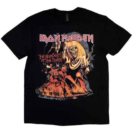 Cover for Iron Maiden · Iron Maiden Unisex T-Shirt: Number Of The Beast Graphic (Black) (T-shirt)