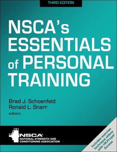 Cover for Brad J. Schoenfeld-Ronald L. Snarr-Nsca -National · NSCA's Essentials of Personal Training (Hardcover Book) [Third edition] (2021)