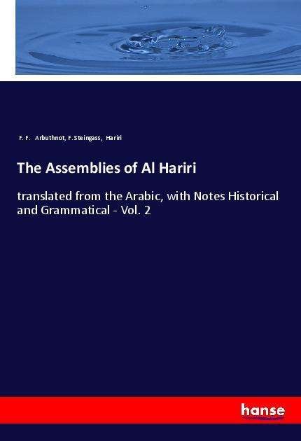 Cover for Arbuthnot · The Assemblies of Al Hariri (Book)