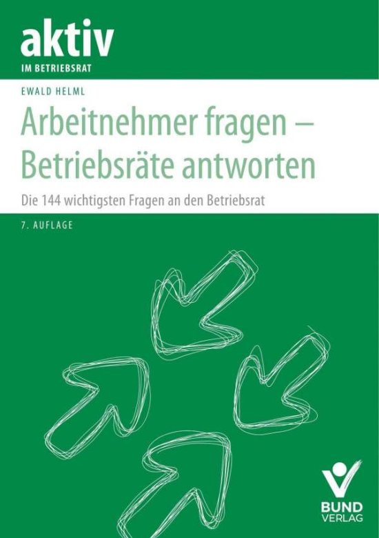 Cover for Helml · Arbeitnehmer fragen - Betriebsrät (Book)
