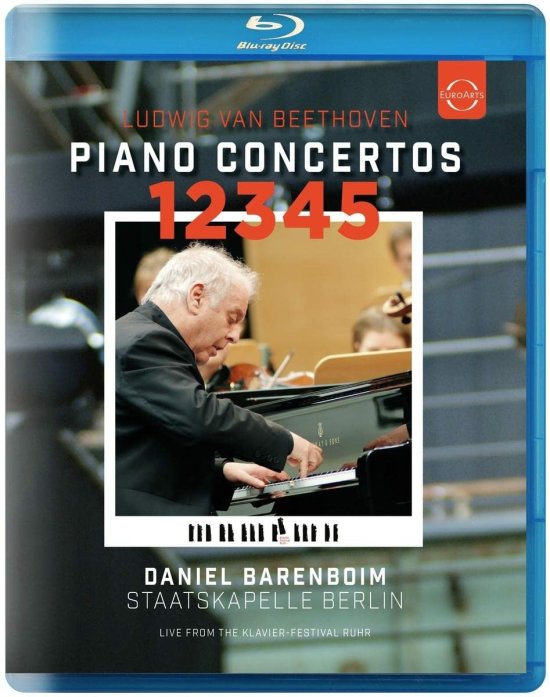 Cover for Daniel Barenboim · Daniel Barenboim Plays &amp; Conduts Beethoven Piano Concertos 1 /2 /3 /4 /5 (Blu-ray) (2022)