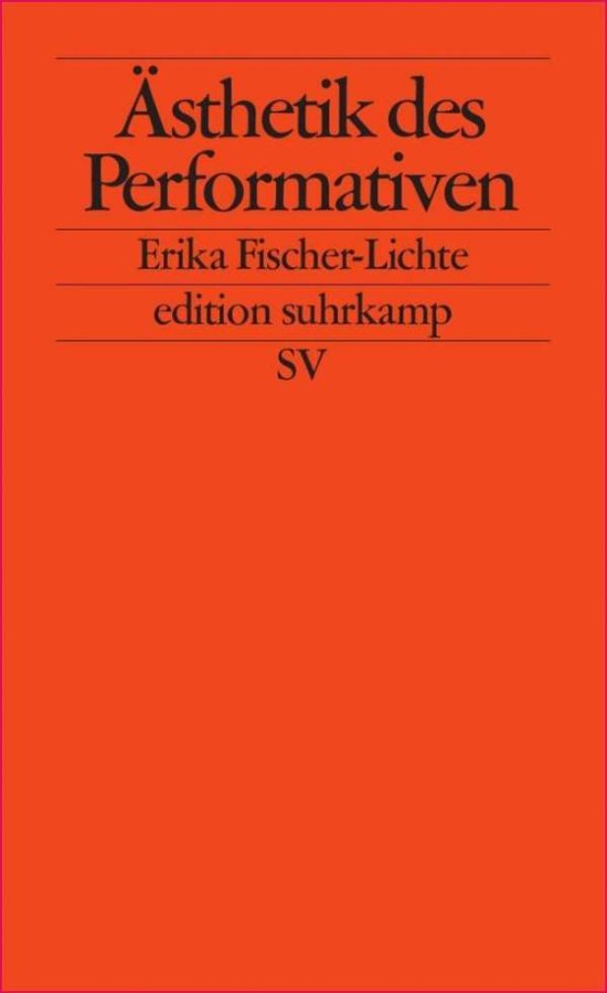 Cover for Erika Fischer-Lichte · Asthetik Des Performativen (Edition Suhrkamp) (Book)