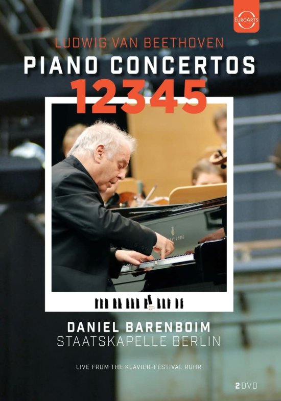Cover for Barenboim Daniel / Staatskapelle Berlin · Beethoven: Piano Concertos 1-5 - Live From The Klavier Festival Ruhr (DVD) (2022)