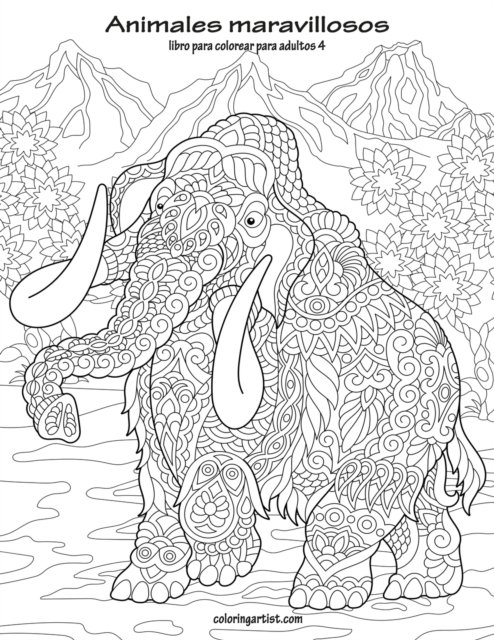 Cover for Nick Snels · Animales maravillosos libro para colorear para adultos 4 (Paperback Book) (2019)