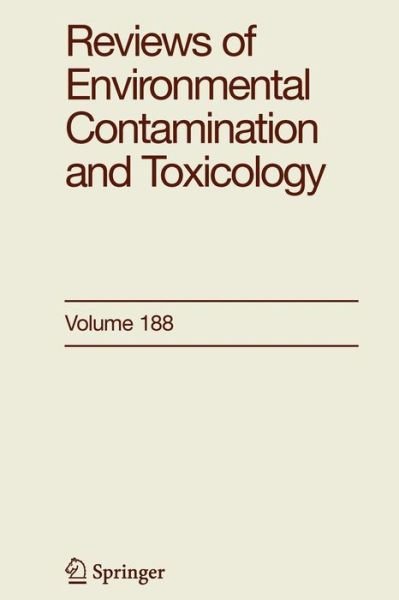 Cover for George Ware · Reviews of Environmental Contamination and Toxicology 188 - Reviews of Environmental Contamination and Toxicology (Paperback Book) [Softcover reprint of hardcover 1st ed. 2006 edition] (2010)