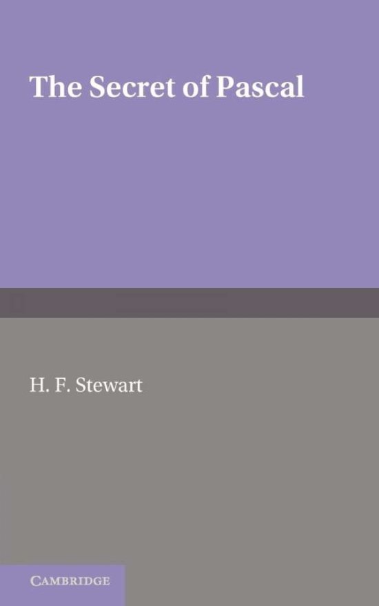Cover for H. F. Stewart · The Secret of Pascal (Paperback Book) (2011)