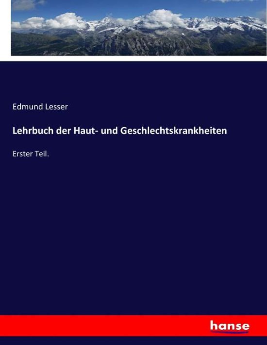 Cover for Lesser · Lehrbuch der Haut- und Geschlech (Book) (2017)