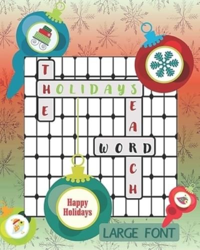 Cover for Enomis Publishing House · The Holidays Words Search Large Font (Paperback Book) (2020)