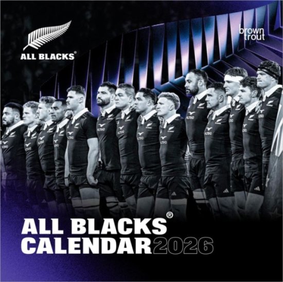 All Blacks 2026 Square BTAU Calendar -  - 周边商品 - BrownTrout - 9347301105838 - 2025年9月1日