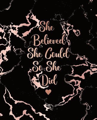 Cover for Blush Marble Notebooks · She Believed She Could So She Did (Paperback Book) (2019)