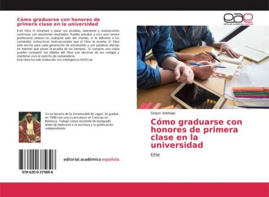 Cover for Adebajo · Cómo graduarse con honores de p (Book)