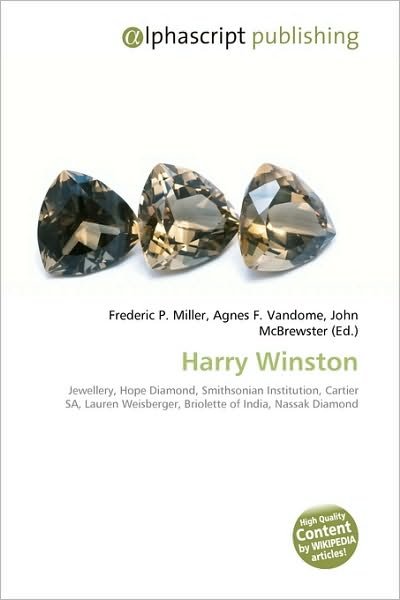 Cover for Frederic P Miller · Harry Winston (Book) (2009)