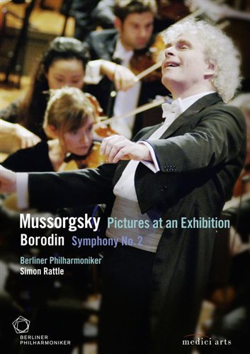 Cover for Rattle Simon / Berliner Philharmoniker · Mussorgsky: Pictures At An Exhibition - Borodin: Symphony No.2 (DVD) [widescreen edition] (2010)
